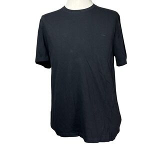 Michael Kors Shirt Mens Extra Large Black MK Crewneck Short Sleeve KRO500J1I0